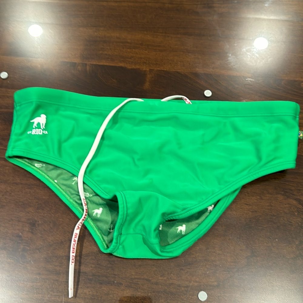 New Carioca Green Swim brief Large